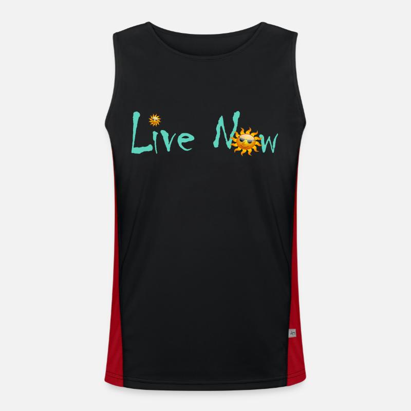 Live Sun 3 Funktionelles Kontrast-Tank Top für Männer 