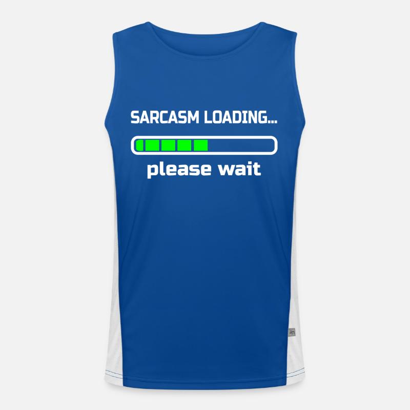 sarcasm loading… please wait. Humour Débardeur respirant contrasté Homme 