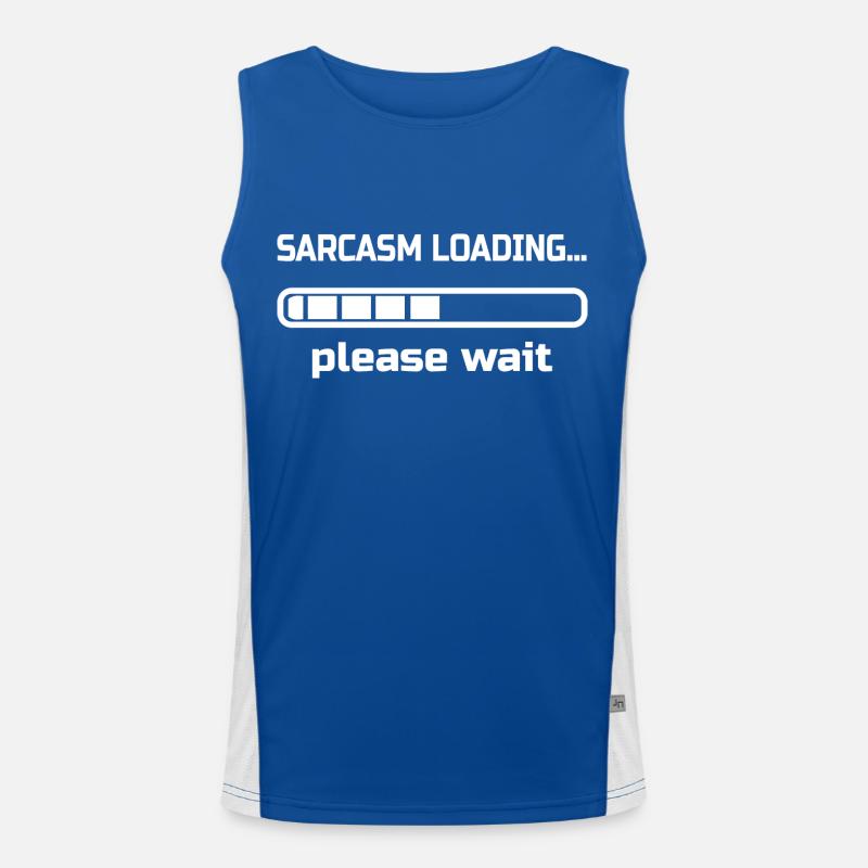 sarcasm loading… please wait. Humour Débardeur respirant contrasté Homme 