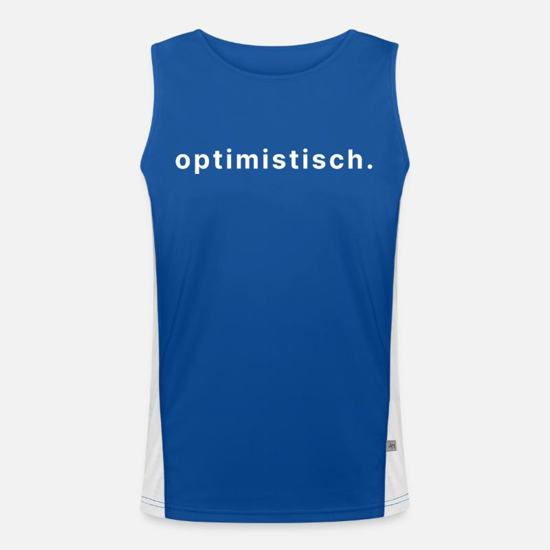 optimistisch. Funktionelles Kontrast-Tank Top für Männer 