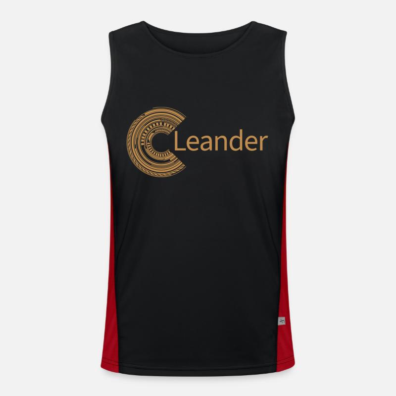 For Leander Men's Functional Contrast Tank Top 