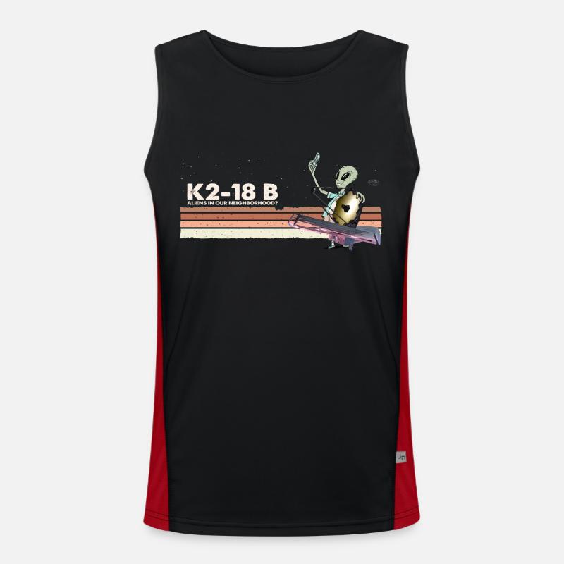 K2-18B - Funny Alien prend selfie w. Webb Débardeur respirant contrasté Homme 