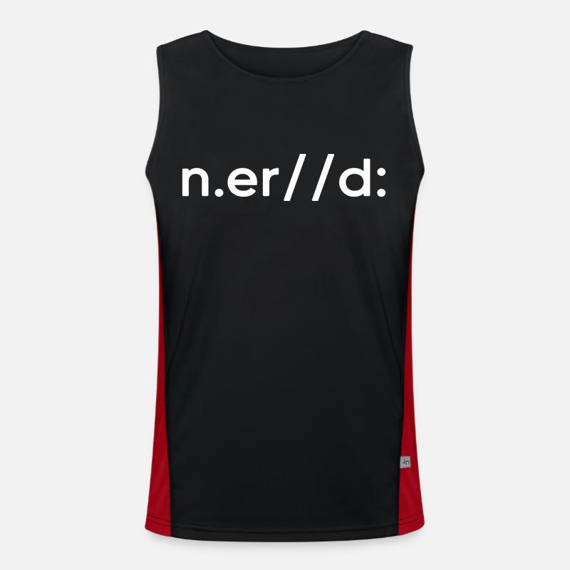 nerd codeur jeu en ligne gamer informaticien Débardeur respirant contrasté Homme 