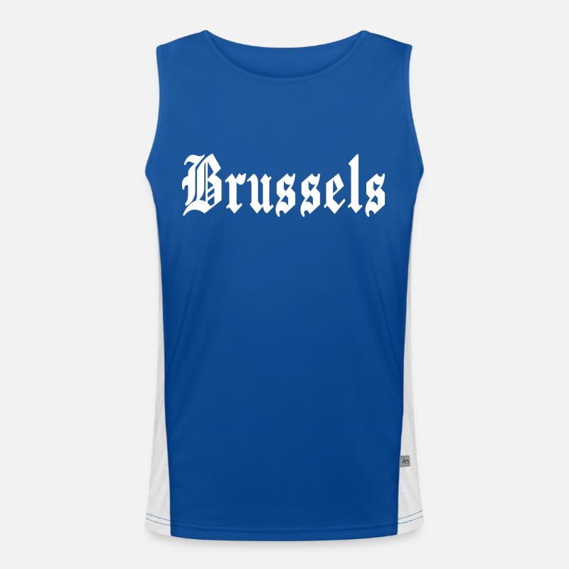 Brüssel Funktionelles Kontrast-Tank Top für Männer 