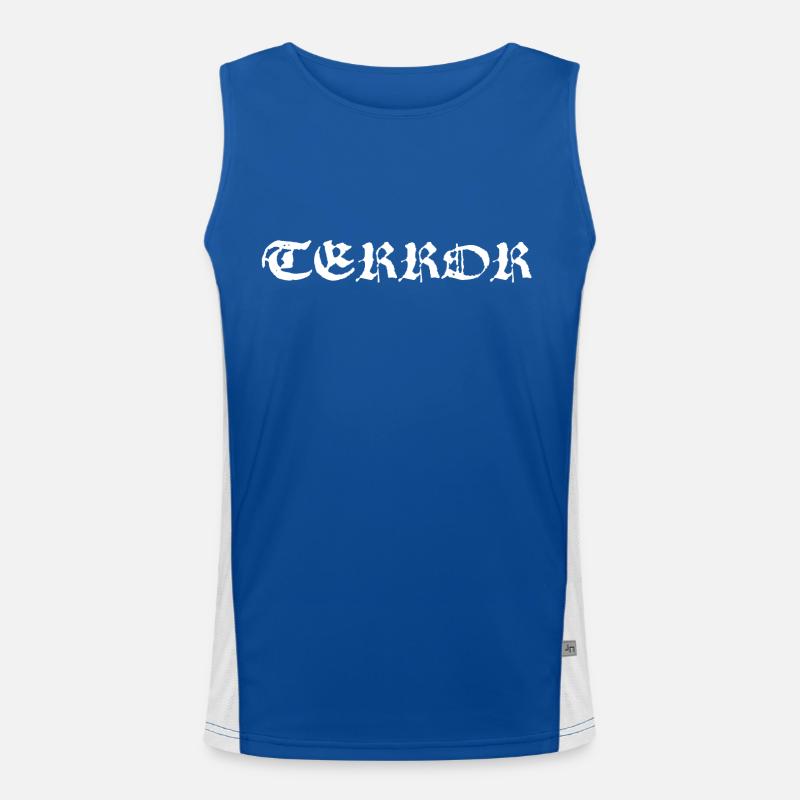 terror Funktionelles Kontrast-Tank Top für Männer 