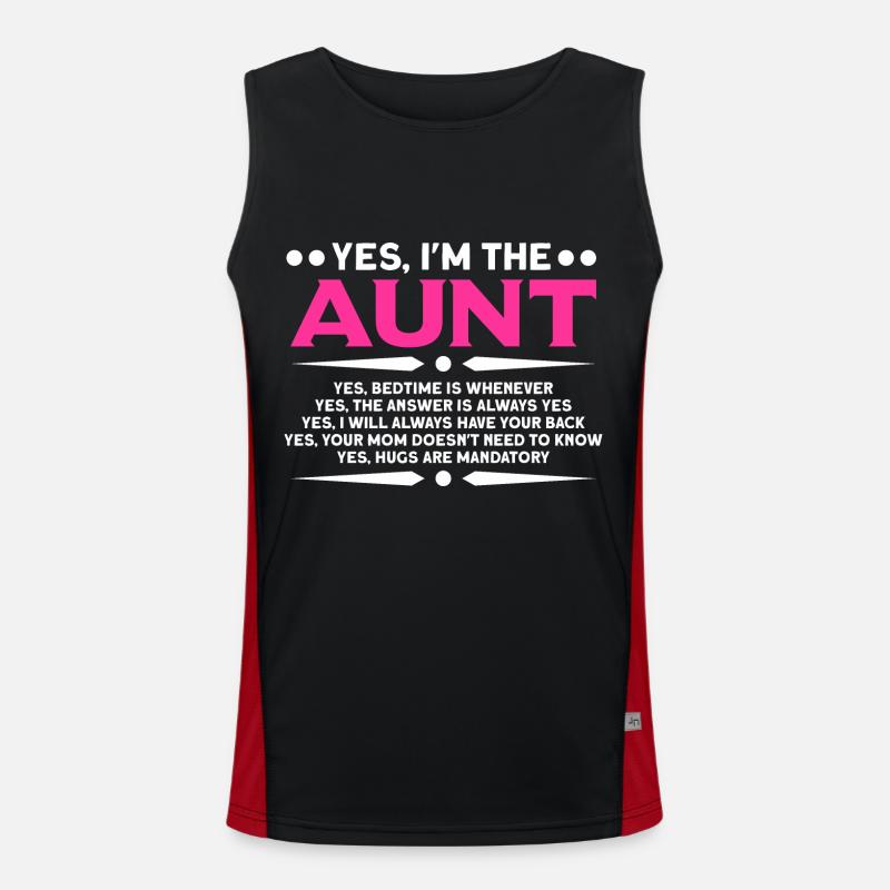 Aunt Aunt Aunt Gift Men's Functional Contrast Tank Top 