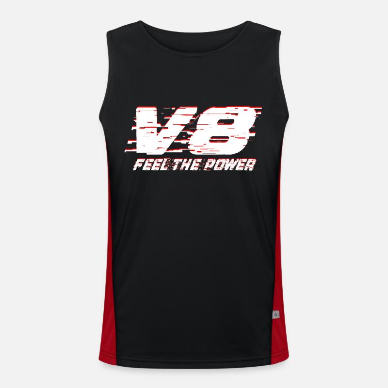 V8 Funktionelles Kontrast-Tank Top für Männer 