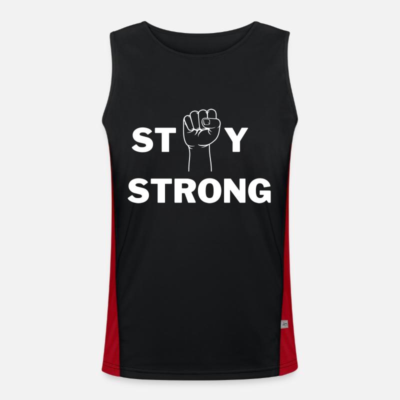 stay strong Men's Functional Contrast Tank Top 