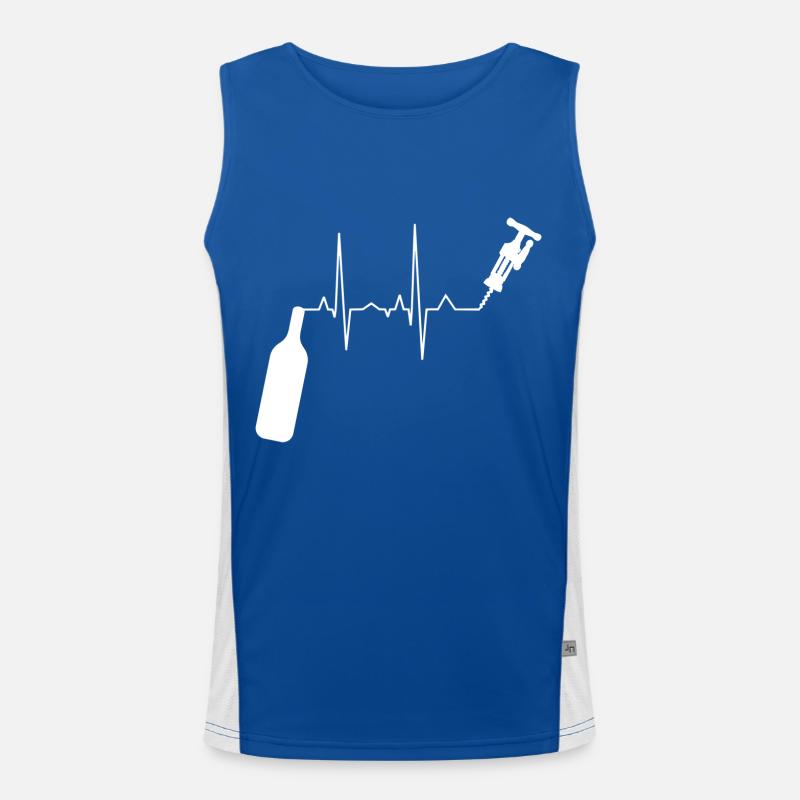 Wine Drinker Wine Winemaker Wine Lover Idea Men's Functional Contrast Tank Top 