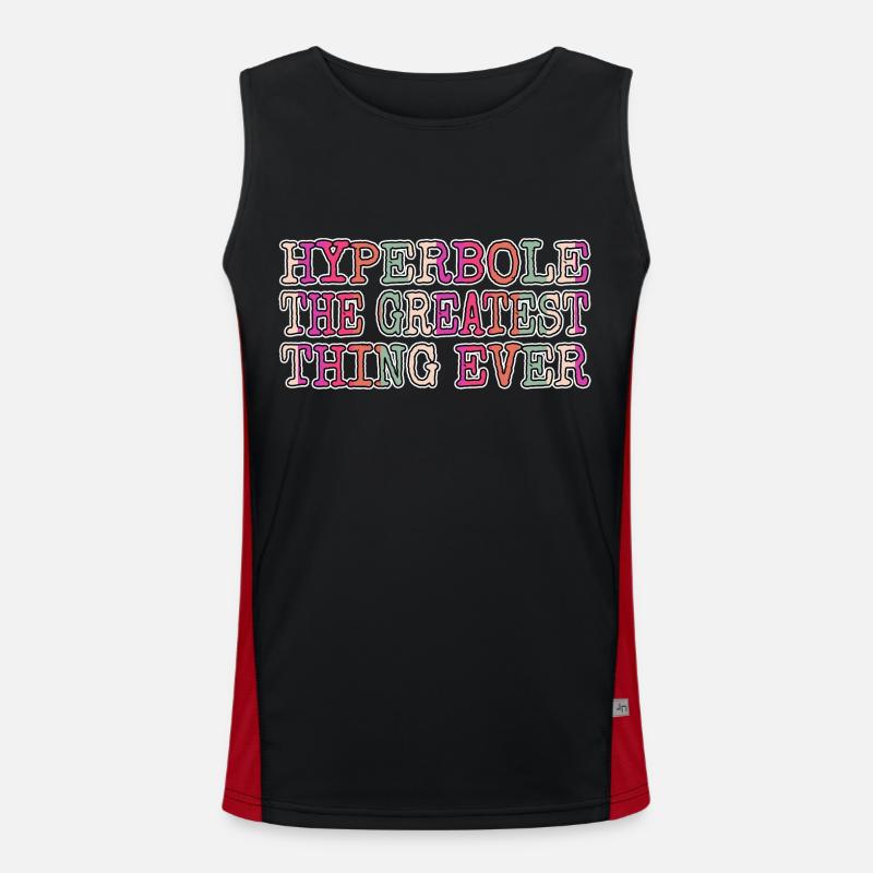 bicycle birthday present quote editor present Men's Functional Contrast Tank Top 