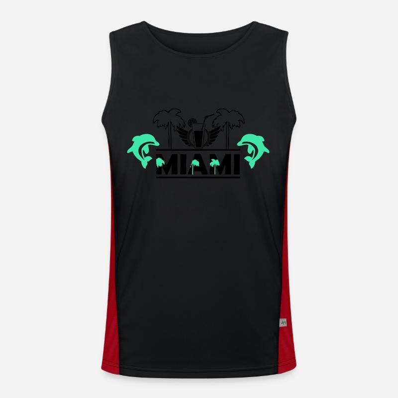 Miami Funktionelles Kontrast-Tank Top für Männer 