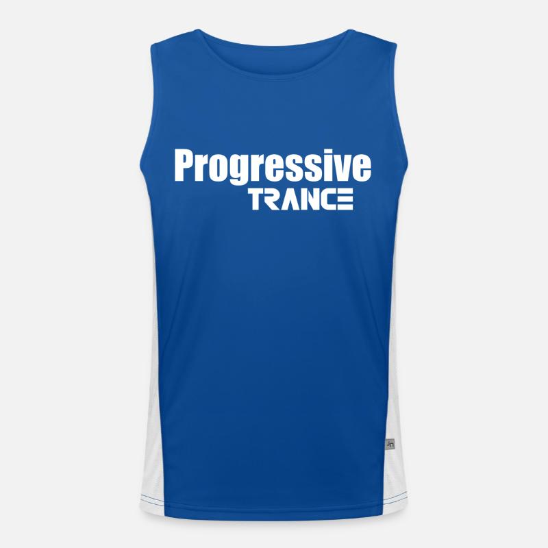 Progressive Trance Funktionelles Kontrast-Tank Top für Männer 