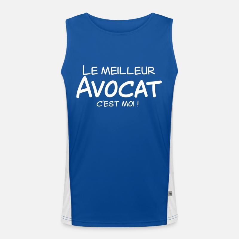 Le meilleur Avocat c'est moi Débardeur respirant contrasté Homme 