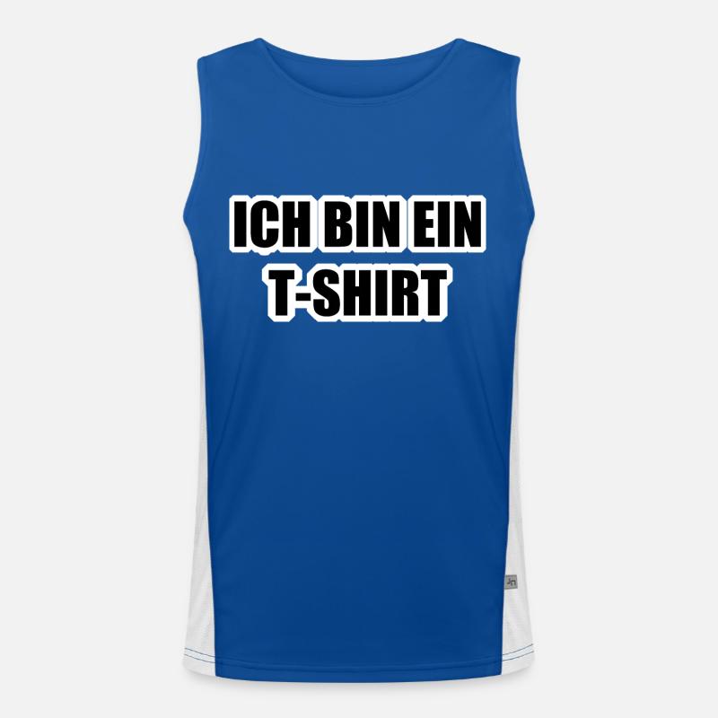 Ich bin ein Tshirt Funktionelles Kontrast-Tank Top für Männer 