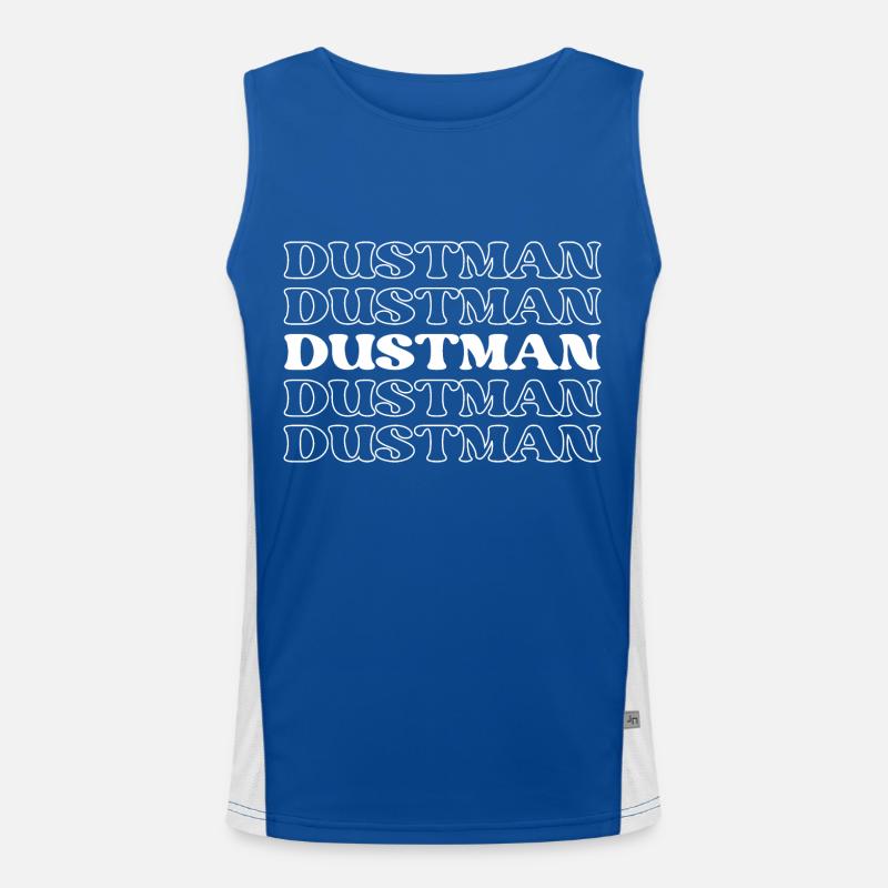 Garbage Collector Refuse Collector Trash Men's Functional Contrast Tank Top 