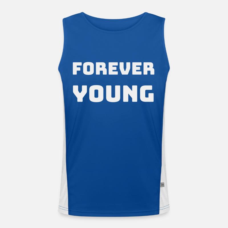 FOREVER YOUNG Men's Functional Contrast Tank Top 