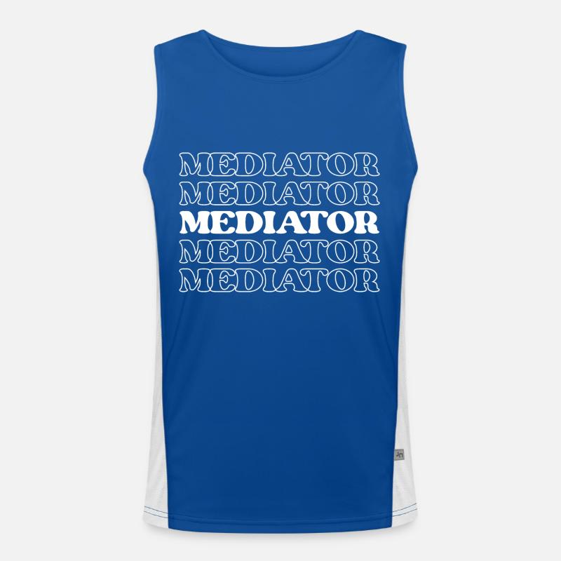Mediator Negotiator Arbiter Diplomat Peacemaker Men's Functional Contrast Tank Top 