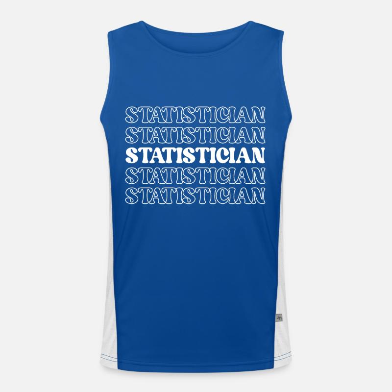 Statisticien Stat Expert Data Analyst Numbers (en anglais seulement) Débardeur respirant contrasté Homme 