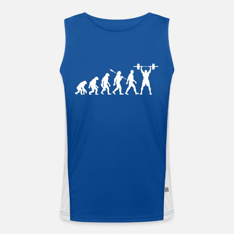 Evolution - Gewichtheben - Kraftsport Funktionelles Kontrast-Tank Top für Männer 