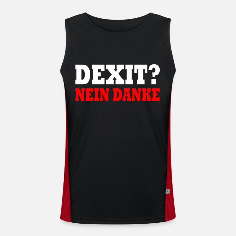 Dexit no thanks Men's Functional Contrast Tank Top 