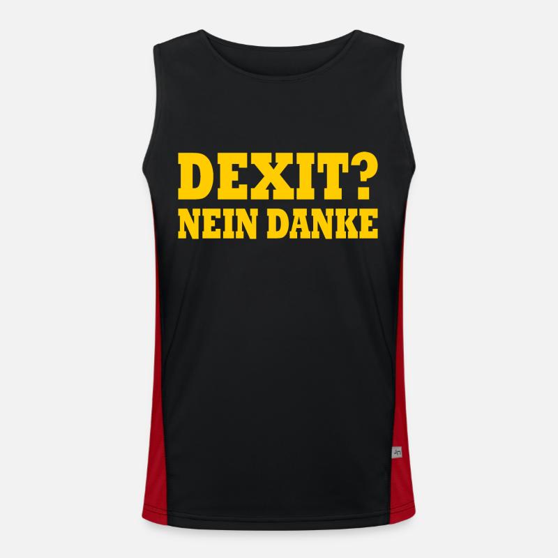 Dexit no thanks Men's Functional Contrast Tank Top 