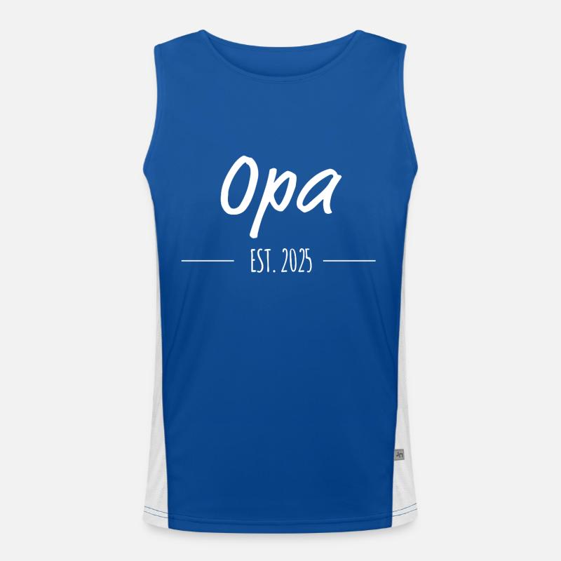 Opa Est. 2025 – Stolzer Opa seit 2025 Funktionelles Kontrast-Tank Top für Männer 