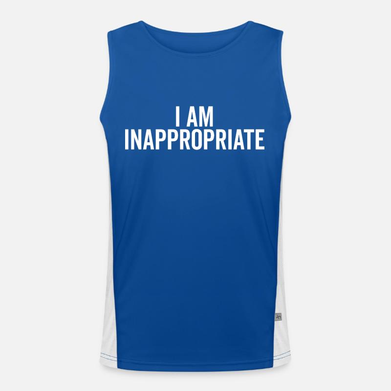 I Am Inappropriate Men's Functional Contrast Tank Top 