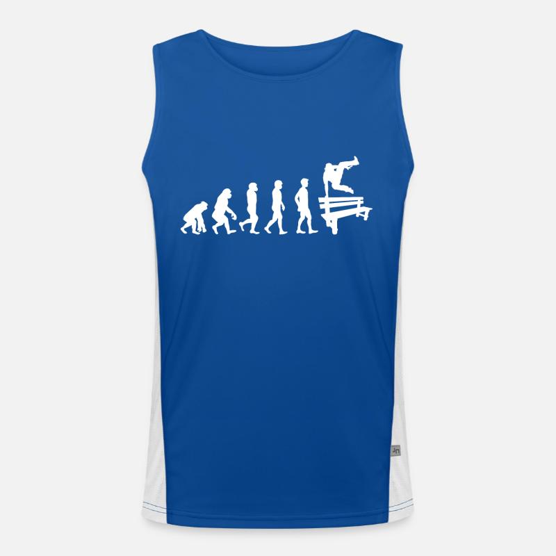 Parkour Gift Le Parcour Freerunning Evolution Men's Functional Contrast Tank Top 
