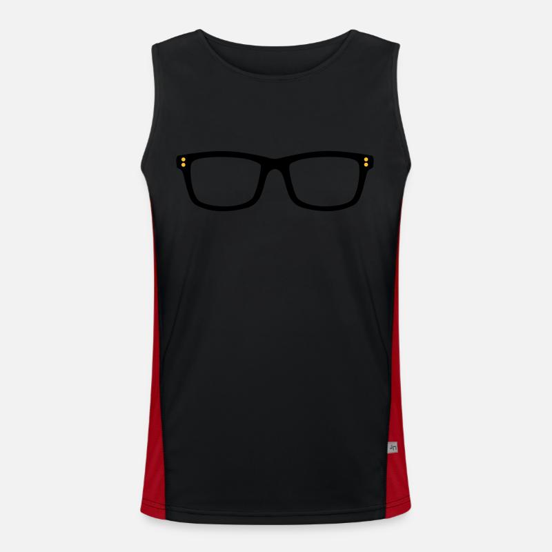 lunettes de nerd Débardeur respirant contrasté Homme 