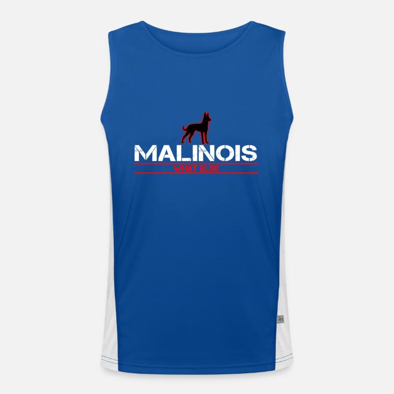 Malinois What else Funktionelles Kontrast-Tank Top für Männer 