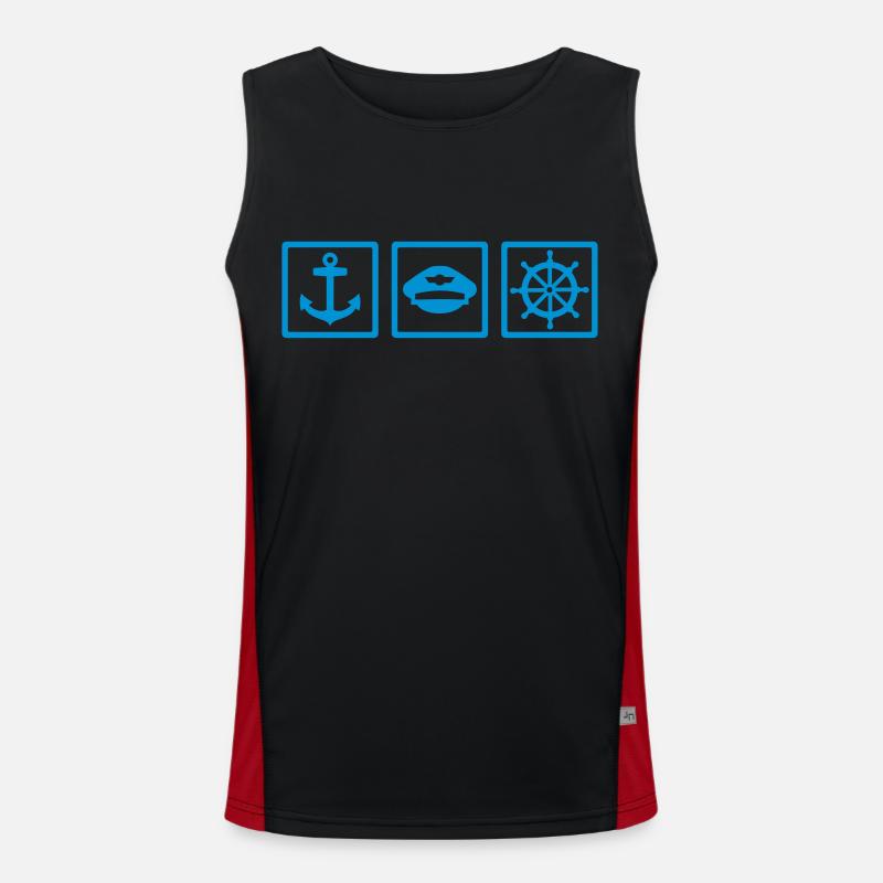 Captain Men's Functional Contrast Tank Top 