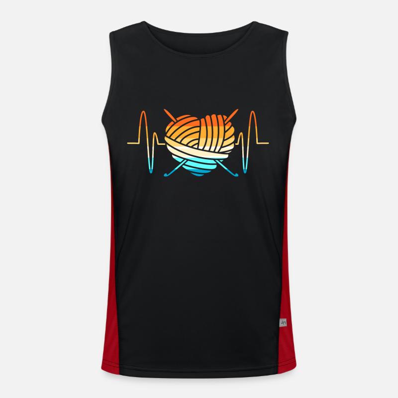 Tailor Thread Sewing Yarn Needle Crochet Wool Men's Functional Contrast Tank Top 