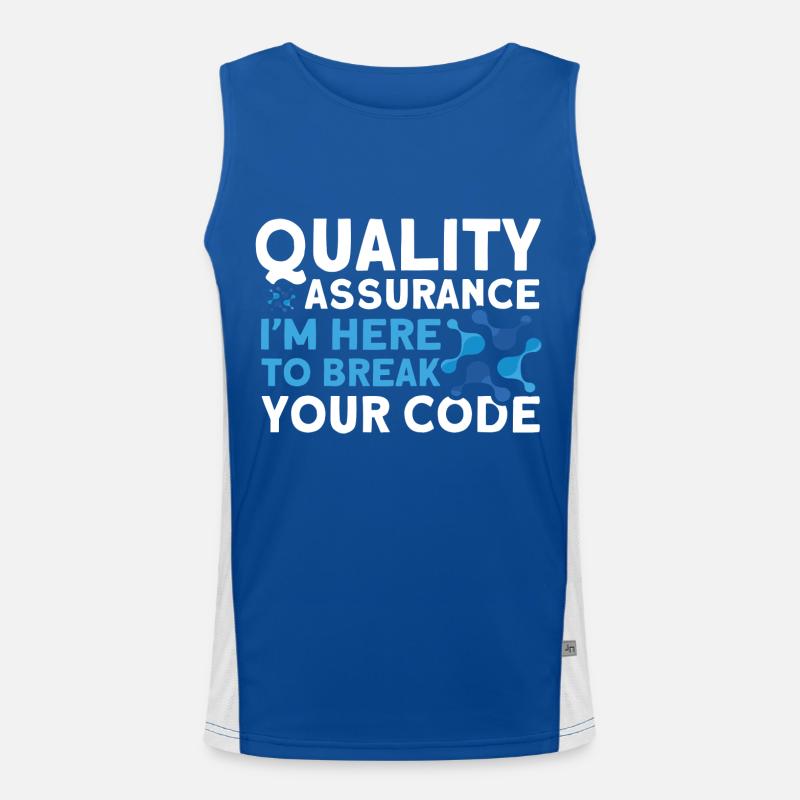 QA Ingenieur QA Tester Software Tester Funktionelles Kontrast-Tank Top für Männer 