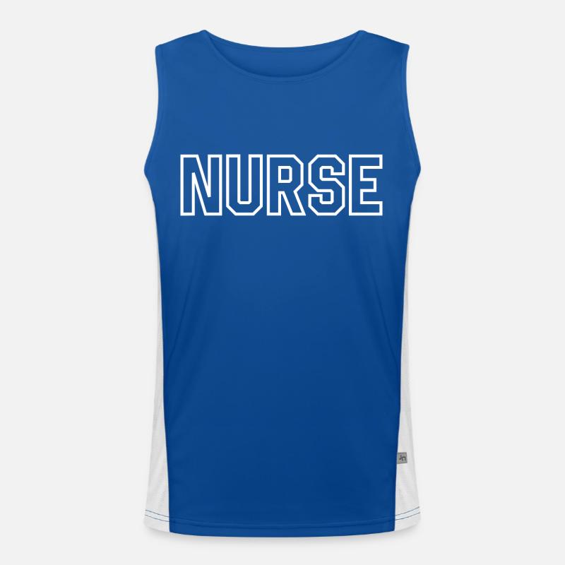 Krankenschwester Funktionelles Kontrast-Tank Top für Männer 