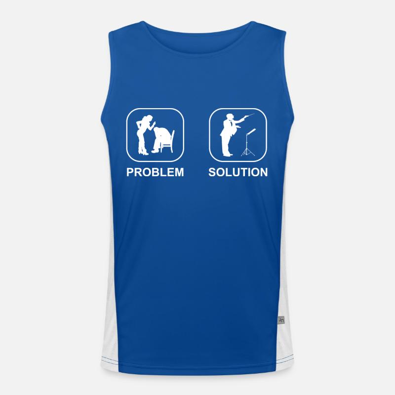 Dirigenten Geschenk Dirigieren Dirigent Musik Funktionelles Kontrast-Tank Top für Männer 