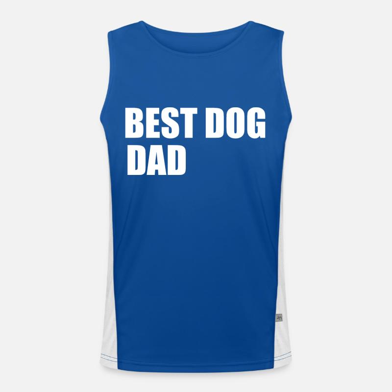 Bester Hundevater Funktionelles Kontrast-Tank Top für Männer 