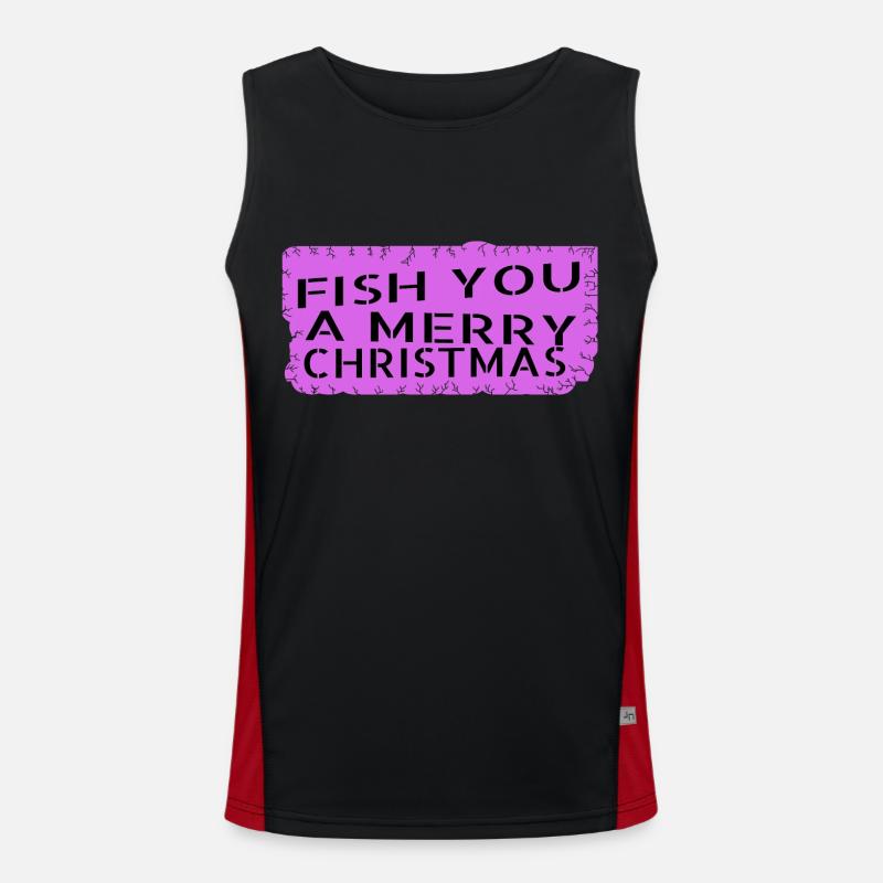 Angling Dinosaur Fan Present Cute Men's Functional Contrast Tank Top 