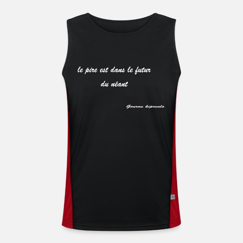 phrase kipprenlo2 Débardeur respirant contrasté Homme 