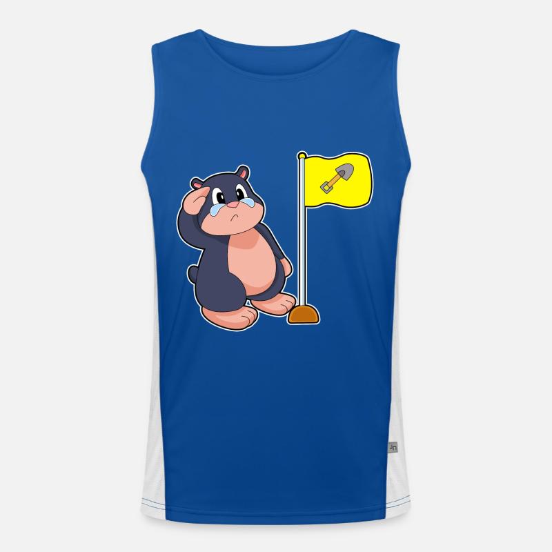 Mole flag Men's Functional Contrast Tank Top 