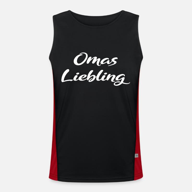 Omas Liebling Geschenk Funktionelles Kontrast-Tank Top für Männer 