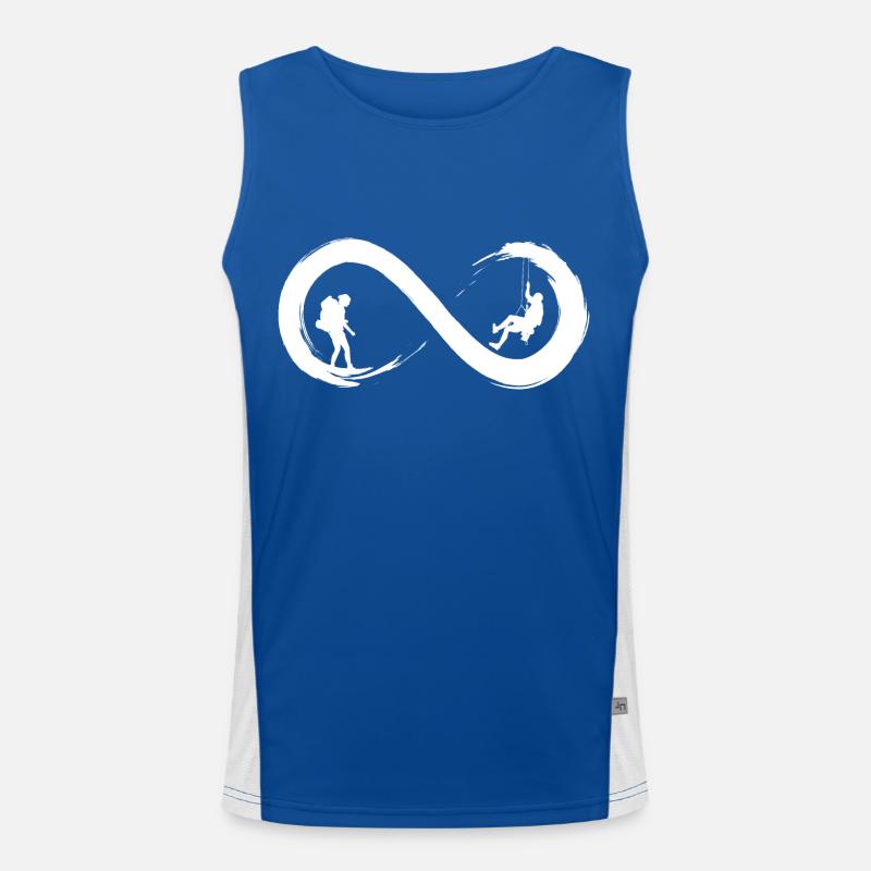 Unendliches Klettern Funktionelles Kontrast-Tank Top für Männer 