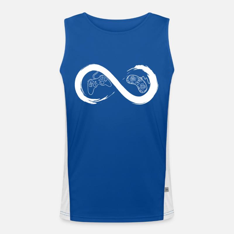 Unendliche Konsole Funktionelles Kontrast-Tank Top für Männer 