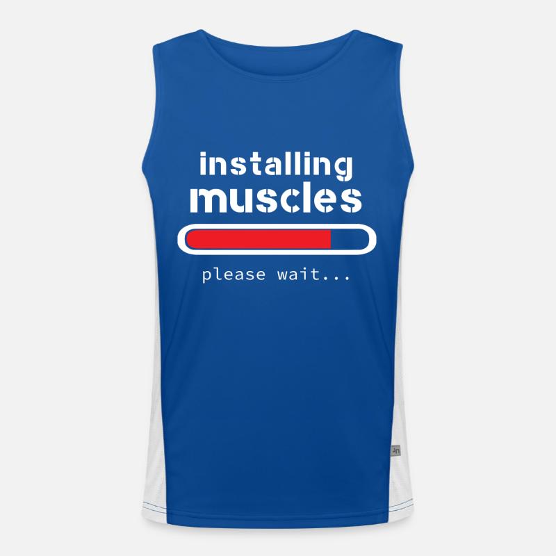 installing muscles Men's Functional Contrast Tank Top 