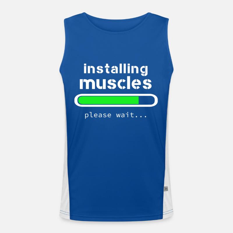 installing muscles Men's Functional Contrast Tank Top 