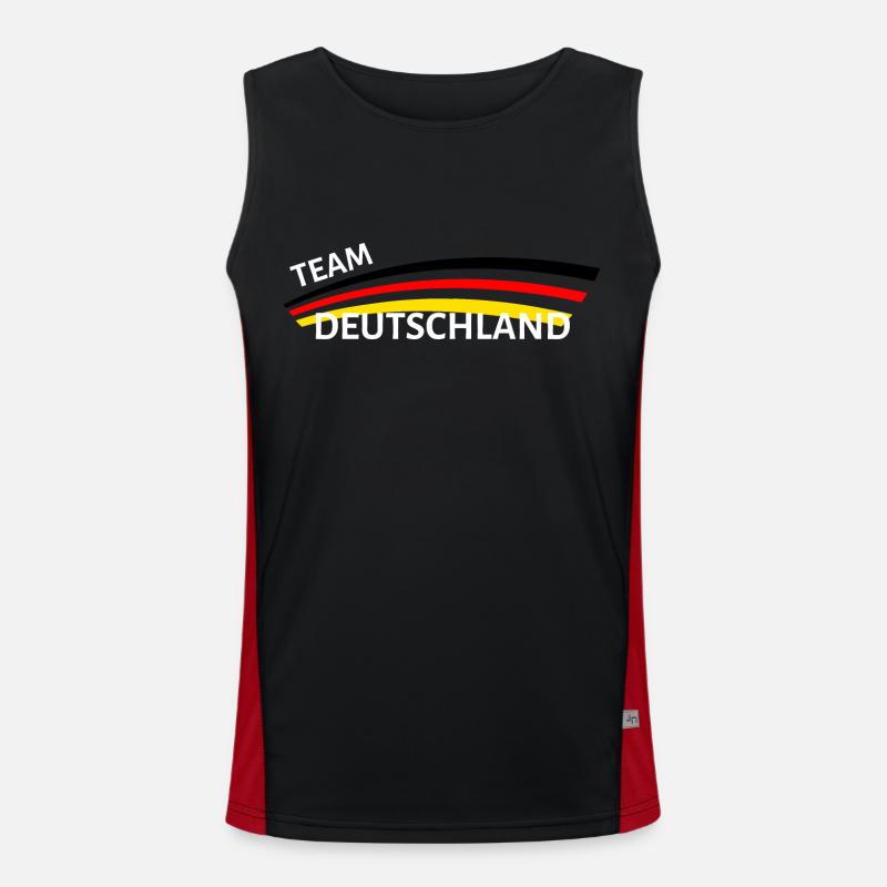 team deutschland Funktionelles Kontrast-Tank Top für Männer 