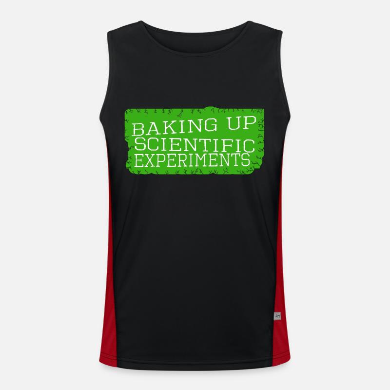 biology baking tools science education Funktionelles Kontrast-Tank Top für Männer 