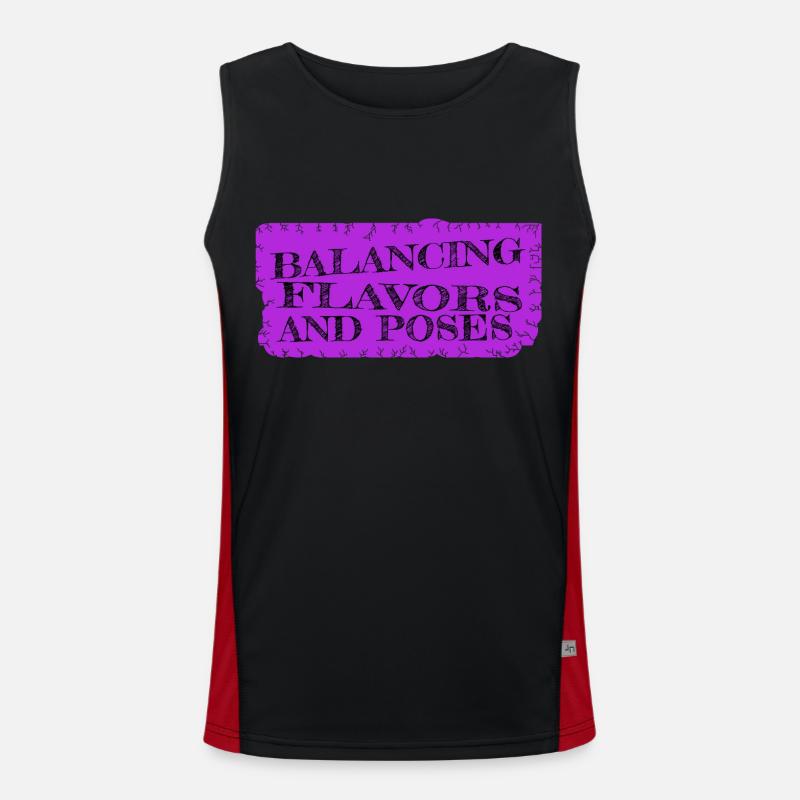 Awesome Acro Yoga Community Culinary Adventures Men's Functional Contrast Tank Top 