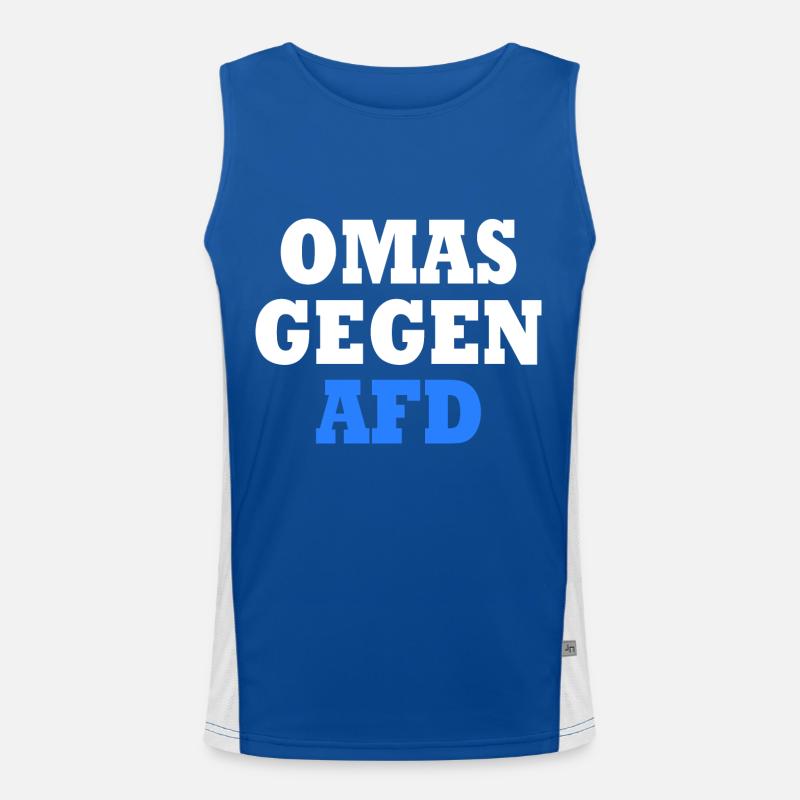 Omas gegen afd Funktionelles Kontrast-Tank Top für Männer 