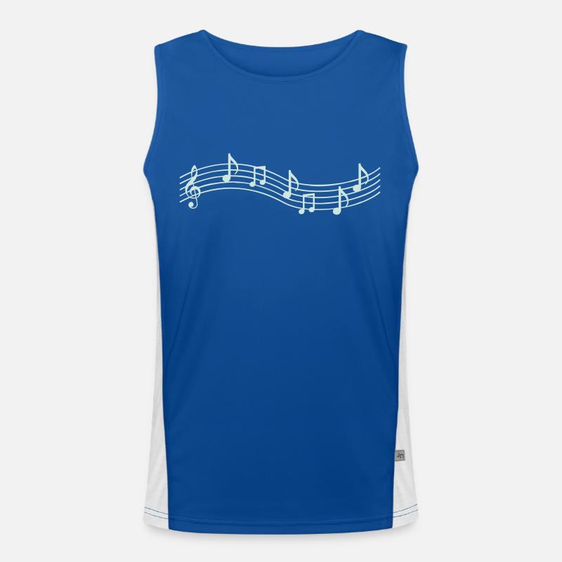 Notes de musique Débardeur respirant contrasté Homme 