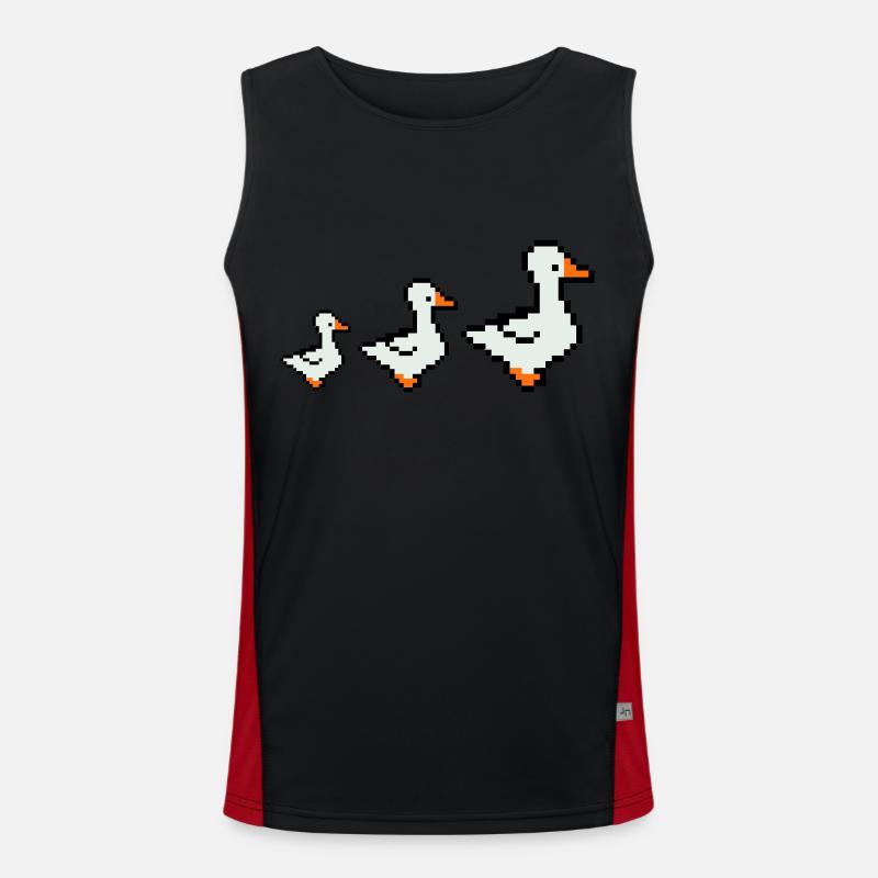 pixel enten Funktionelles Kontrast-Tank Top für Männer 